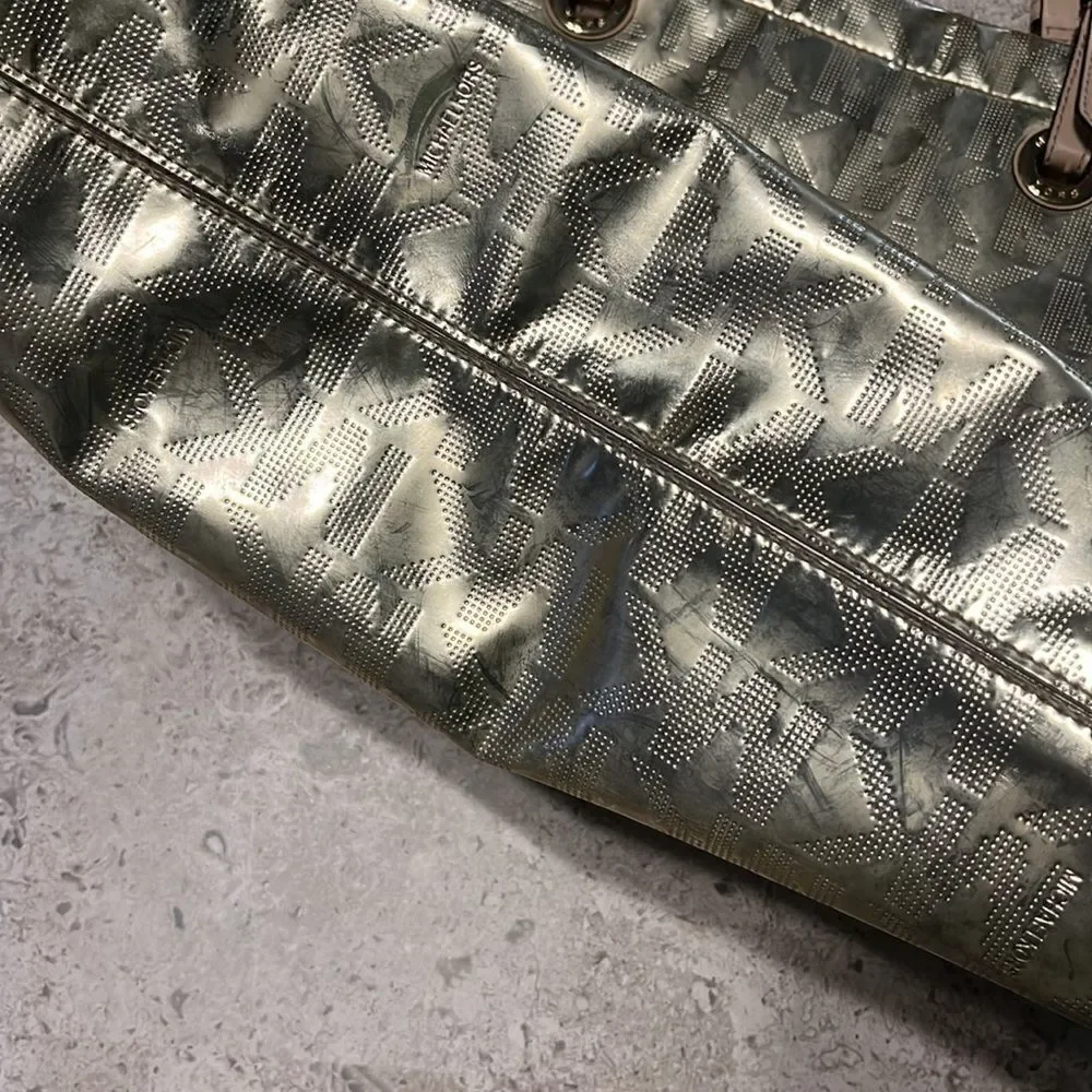 Michael Kors - Metallic Gold - Jetset Logo Tote Handbag